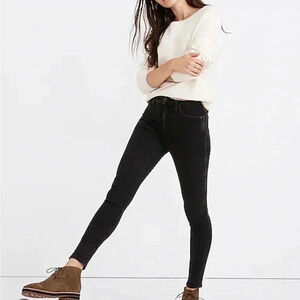 Madewell High  Riser Skinny Jeans Black Size 25